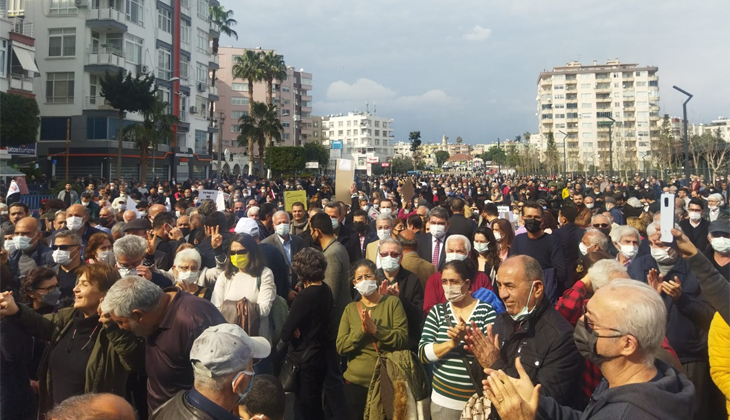 Mersin’de ‘zamlar geri alınsın’ mitingi