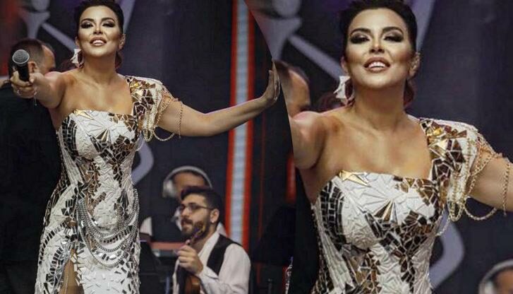 Aslı Hünel’in 25 kiloluk elbisesi!