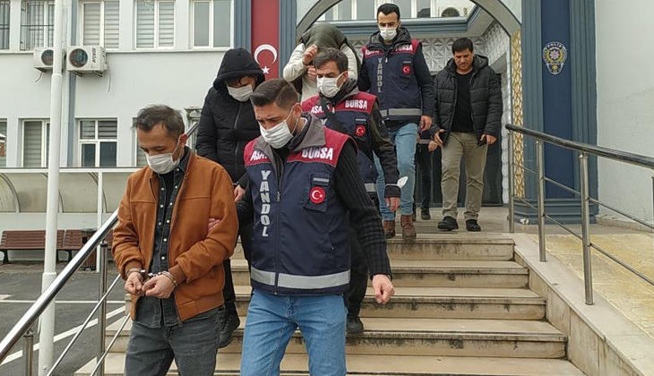 Bursa’da dolandırıcılık şebekesine operasyon: 5 kişi tutuklandı