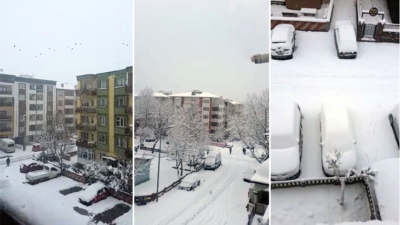 Bursa’da kar yağışı! O ilçe beyaza büründü…