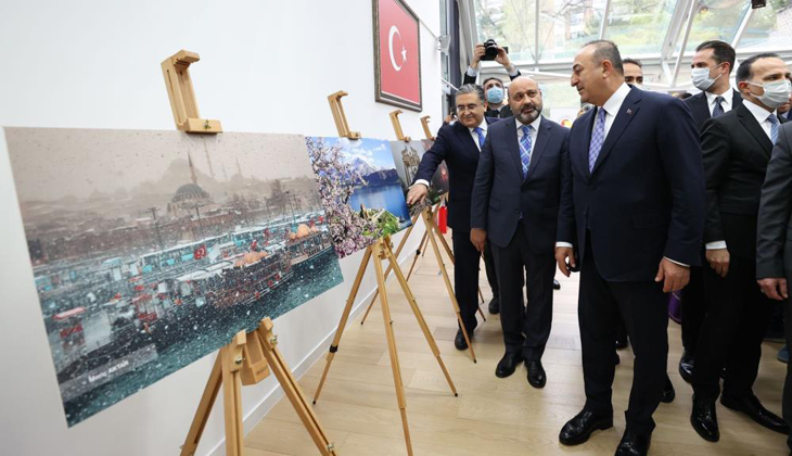 Çavuşoğlu, Brüksel’de Türkiye Güzellikleri Sergisi’nin açılışını yaptı