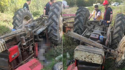 Talihsiz çiftçi traktör kazasında hayatını kaybetti