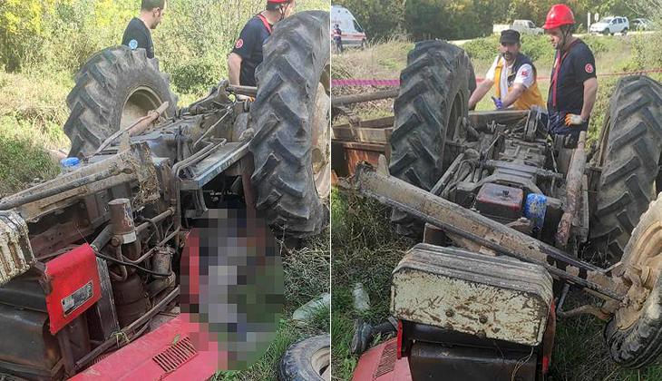Talihsiz çiftçi traktör kazasında hayatını kaybetti