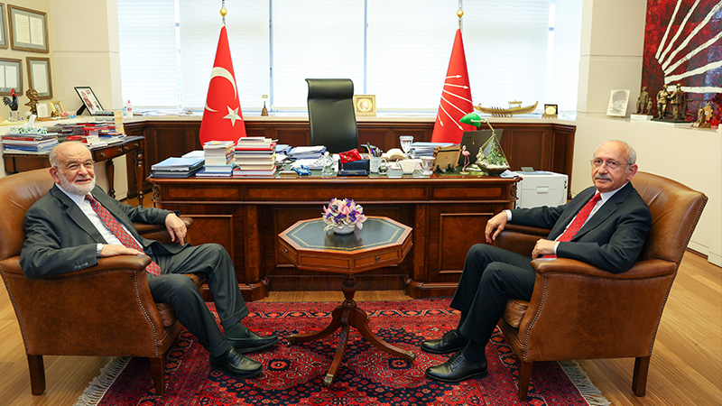 Temel Karamollaoğlu, Kemal Kılıçdaroğlu’nu ziyaret etti