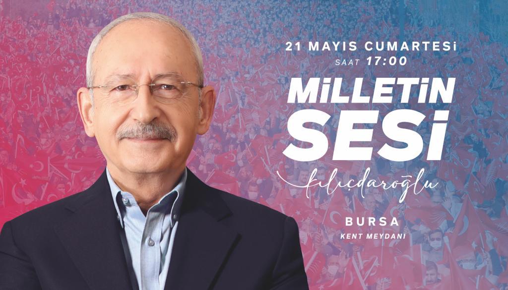 CHP mitingine BursaRay ulaşımı ücretsiz