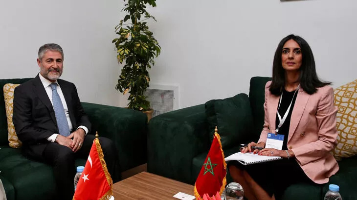 Bakan Nebati, Fas Ekonomi ve Maliye Bakanı Nadia Fettah ile bir araya geldi
