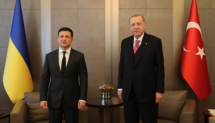 Cumhurbaşkanı Erdoğan, Zelenski ile tahıl koridorunu görüştü