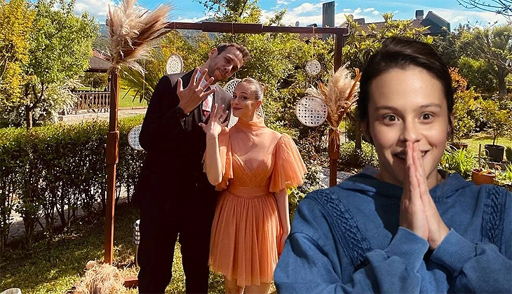 Gizem Katmer ile Güçlü Aydoğdu nişanlandı