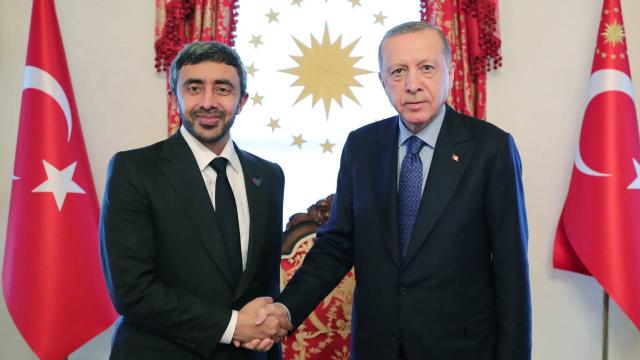 Cumhurbaşkanı Erdoğan, BAE Dışişleri Bakanı Al Nahyan’ı kabul etti