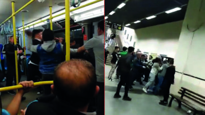 Bursa’da metroda sigara içen şahıslara meydan dayağı! Valilik’ten açıklama geldi