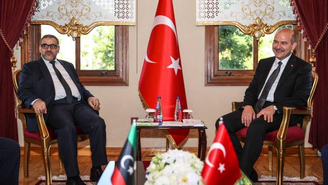 Bakan Soylu, Libya Devlet Yüksek Konseyi Başkanı ile görüştü