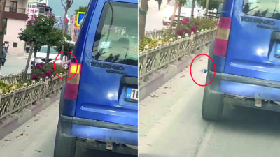Bursa’da yola çöp atan sürücüye 196 TL ceza