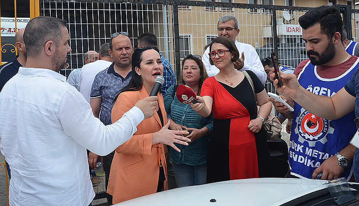 Bursa’da fabrika önünde protesto