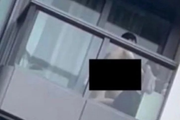 Balkon fantezisi başına bela oldu