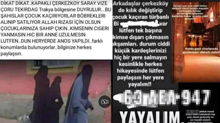 Çocuk kaçırma paylaşımlarına ilişkin flaş açıklama