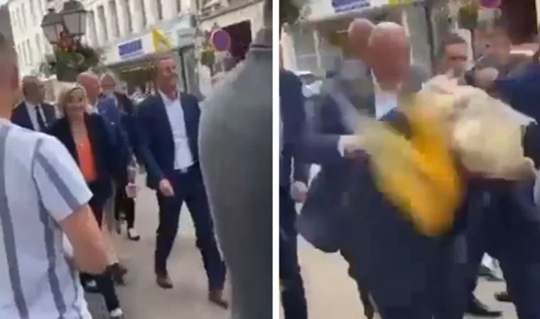 Fransa’da aşırı sağcı Le Pen’e yumurtalı saldırı