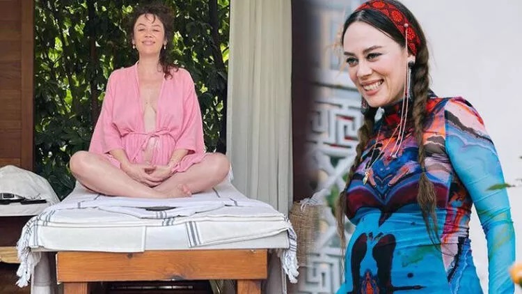 7,5 aylık hamile olan Demet Evgar’dan, mayolu pozlar!