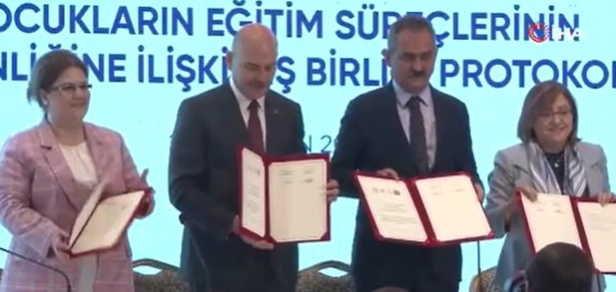 3 bakanlık, çocukların eğitim süreçlerindeki güvenliğine ilişkin iş birliği yaptı