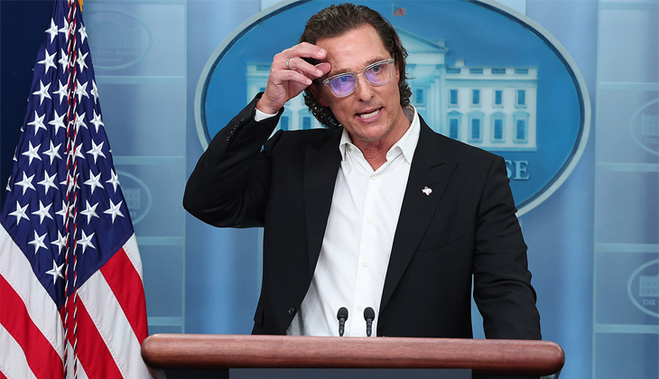 McConaughey’den Beyaz Saray kürsüsünde ‘silah reformu’ çağrısı