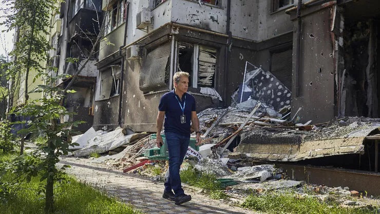 Ünlü aktör Ben Stiller’dan Ukrayna’ya ziyaret