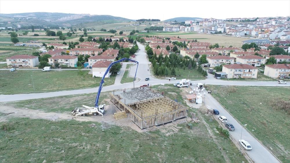 İnegöl’de Yokuşlar Camisi, Fatih Mahallesi’nde yükseliyor