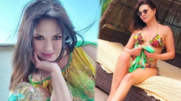 Aydan Şener’in bikinili pozu sosyal medyayı salladı