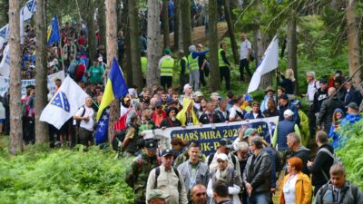 Bosna Hersek’te Barış Yürüyüşü sona erdi