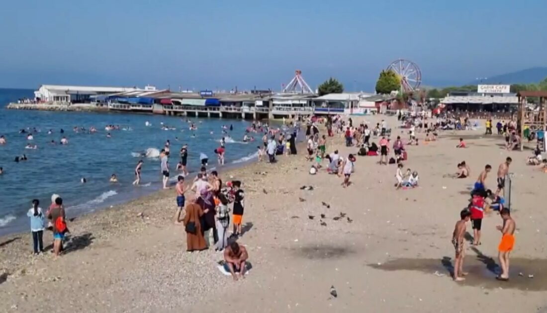 Günübirlikçiler Mudanya’da denize akın etti