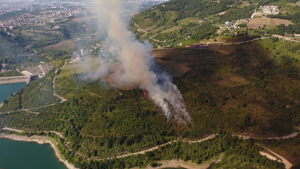 Kocaeli’de ormanlık alanda yangın çıktı