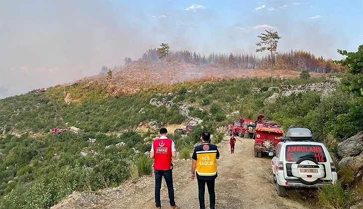 Burdur’da orman yangını