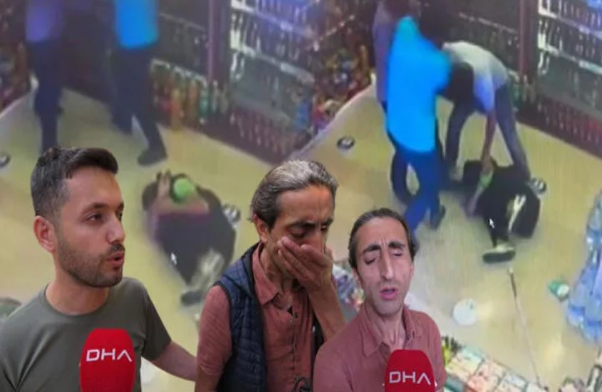 Görme engelliye tekme tokat saldırı
