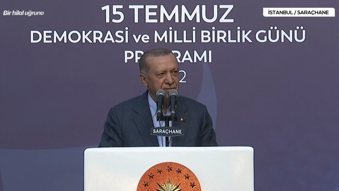 Saraçhane’de 15 Temmuz anması… Cumhurbaşkanı Erdoğan: Milletimiz destan yazdı