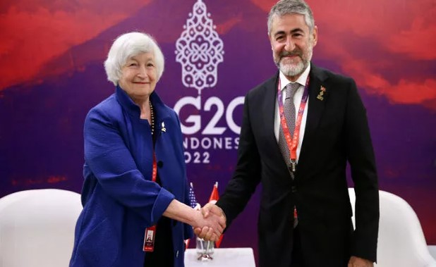 Bakan Nebati, ABD Hazine Bakanı Yellen ile görüştü