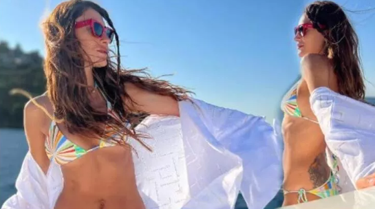 Merve Oflaz tekne pozlarıyla adından söz ettirdi