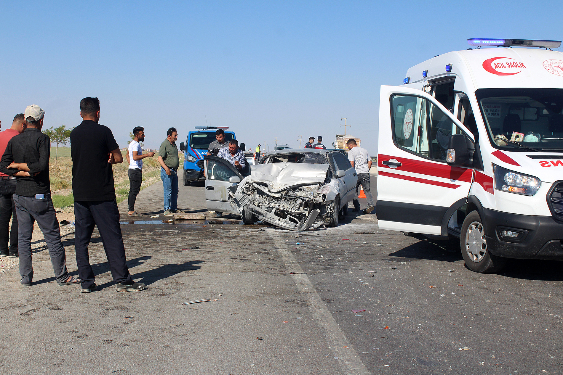Hasta ziyareti yolunda kaza: 1 ölü, 4 yaralı