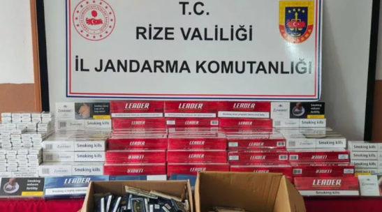 Jandarmadan kaçak sigara operasyonu: 2 gözaltı