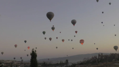 Kapadokya’da balonlar 30 Ağustos için havalandı