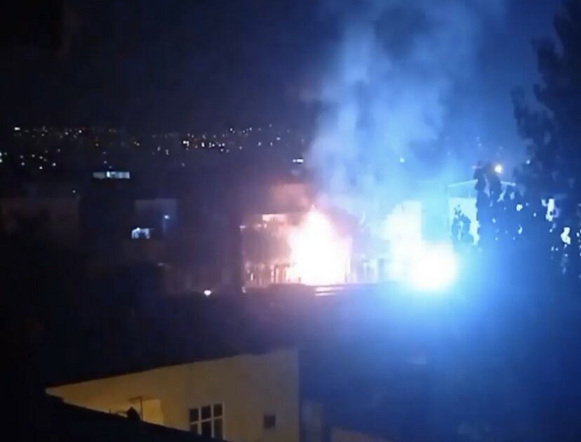 Bursa’da trafo alev alev yandı