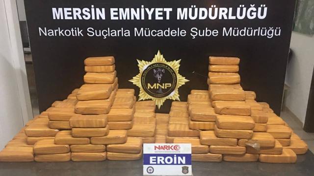 Mersin’de 105 kilogram uyuşturucu ele geçirildi