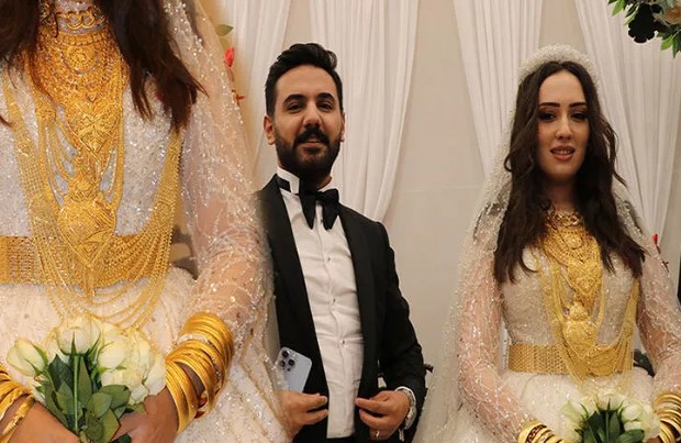 2 bin davetli yer aldı! Aşiret düğününde dudak uçuklatan takı
