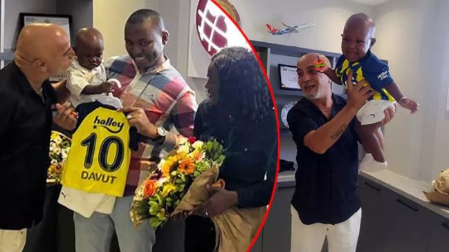 Afrika kökenli bebeği seven vatandaş aile ile buluştu