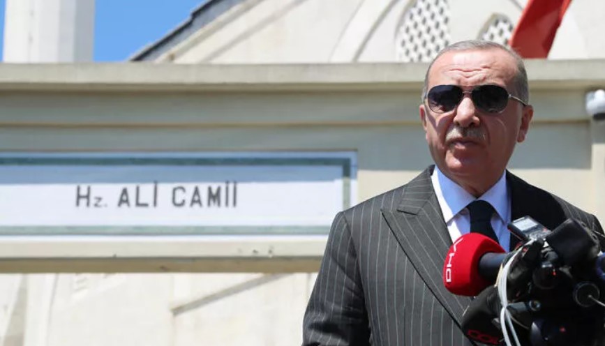 Erdoğan cuma namazını Hz. Ali Camii’nde kıldı