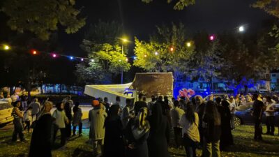 Bursa’da festivalde faciadan dönüldü; Totem festival alanına devrildi