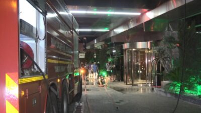 Bursa’da lüks otelde yangın paniği