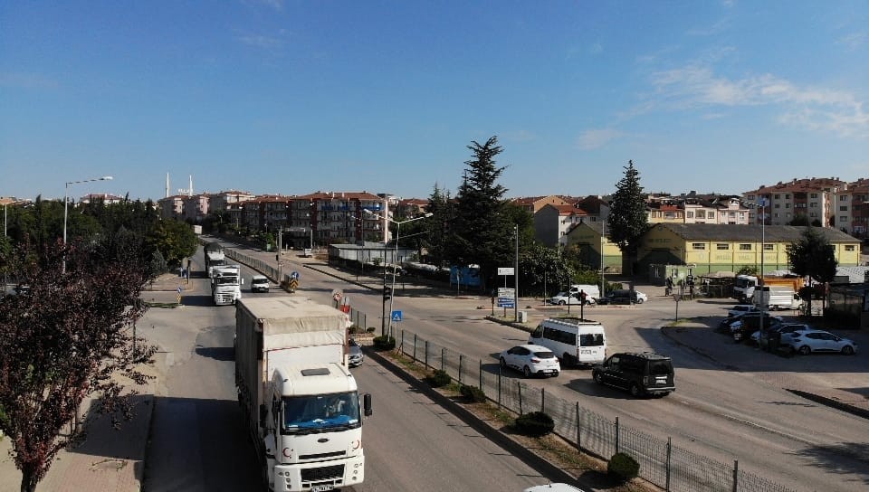 İnegöl’de dron ile trafik denetimi İnegöl’de dron ile trafik denetimi
