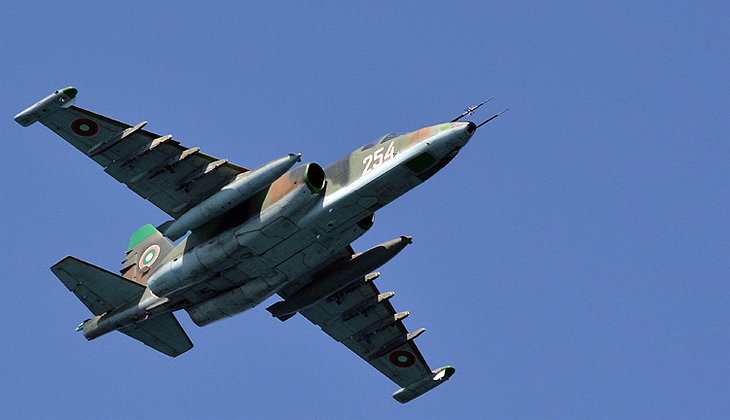 Bulgaristan’da Su-25 tipi savaş uçağı düştü