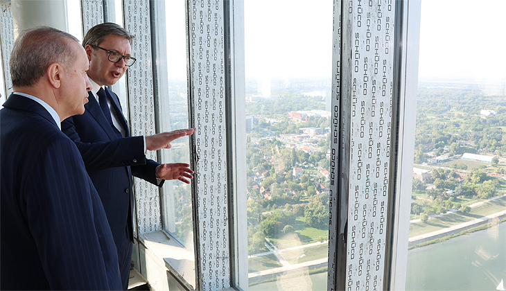 Erdoğan, Belgrad Kulesi’ni ziyaret etti