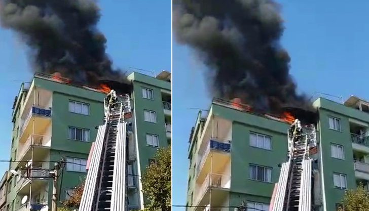 Bursa’da korkutan yangın! Alevler daireyi sardı