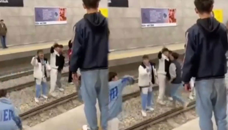 Bursa metrosunda tepki çeken görüntü!