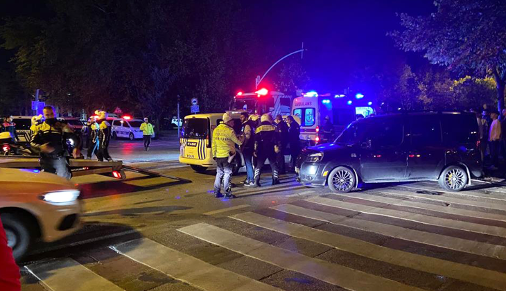 Polis arabası ile hafif ticari araç çarpıştı: 2’si polis 5 yaralı